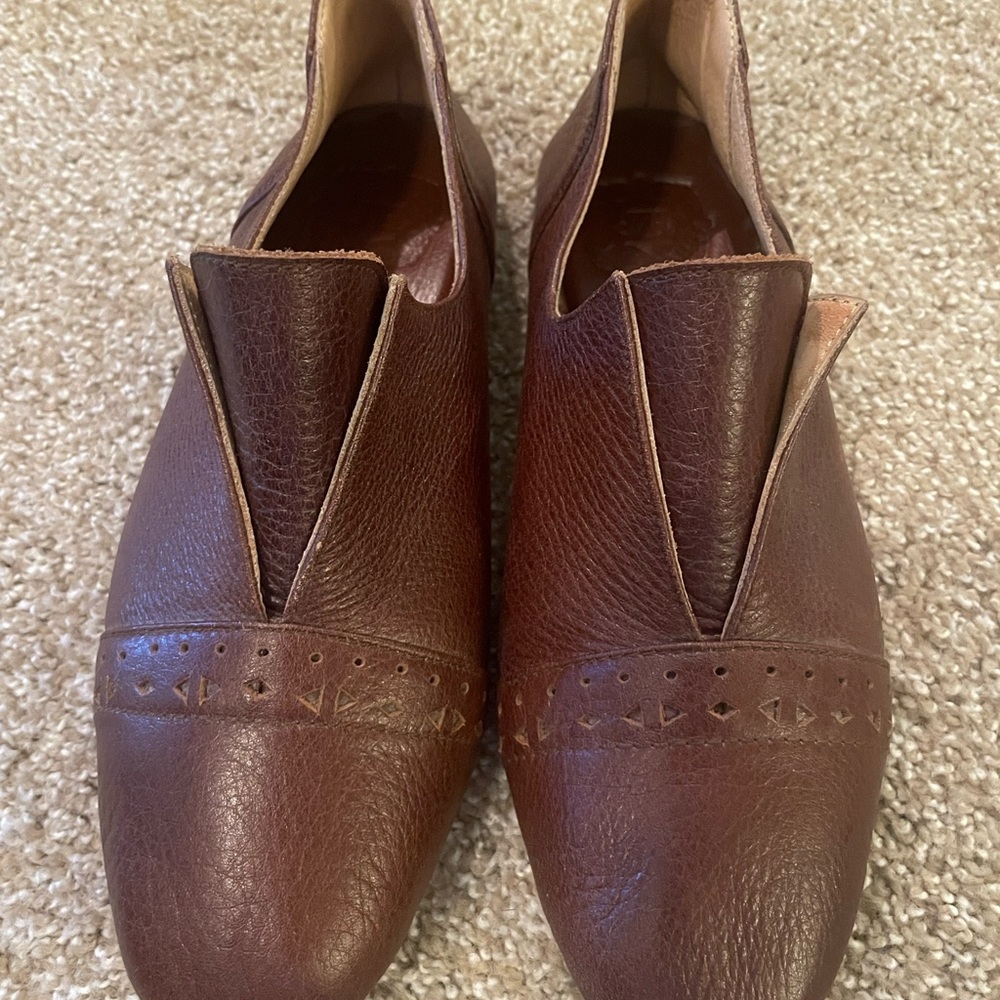 ELF Brown Leather Loafers